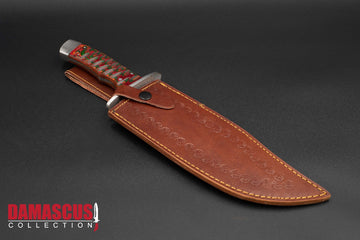 Damascus Steel Bowie Knife 14-inch Blade BOW-1102