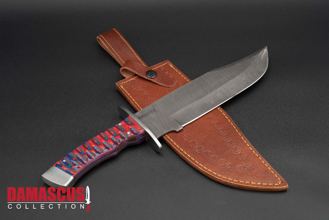 Damascus Steel Bowie Knife
