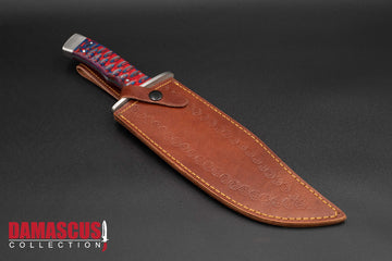 Damascus Steel Bowie Knife 14-inch Blade BOW-1103