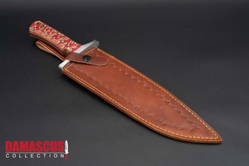 Damascus Steel Bowie Knife 15 inch Blade BOW-1106