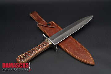 Damascus Steel Dagger Knife 14-inch Blade DGR-1108