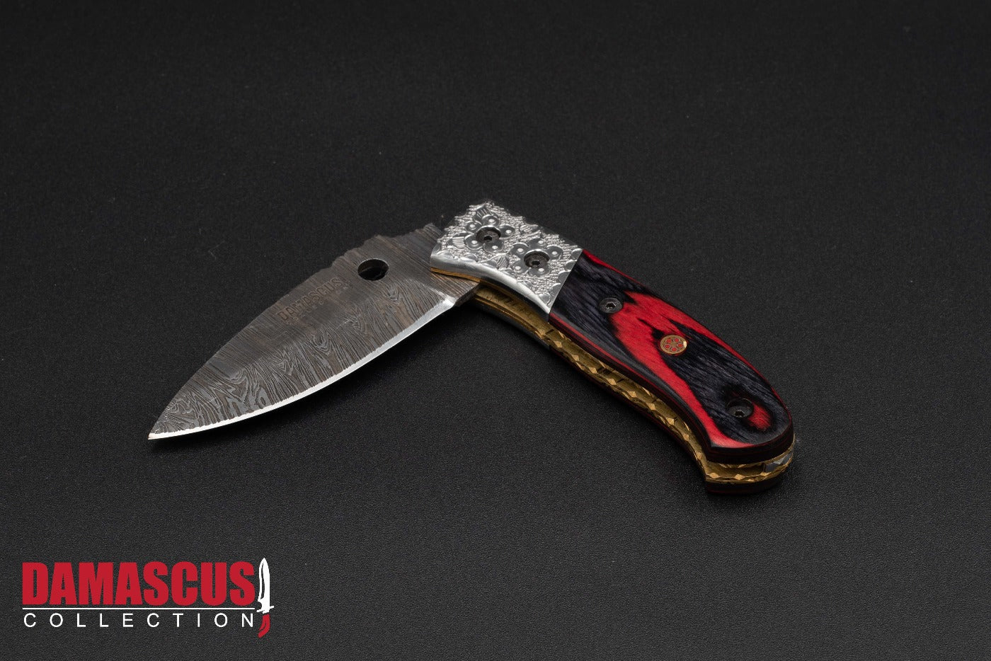 Damascus Steel Folding Knife