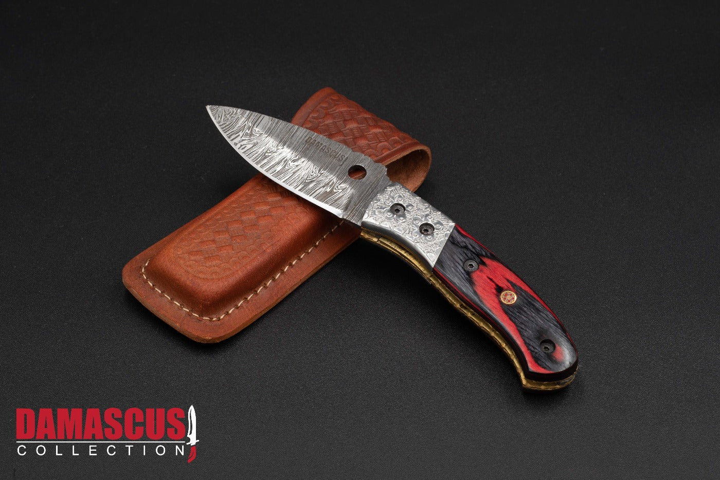 Damascus Steel Folding Knife