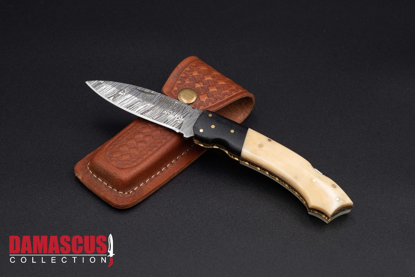 Damascus Steel Folding Knife