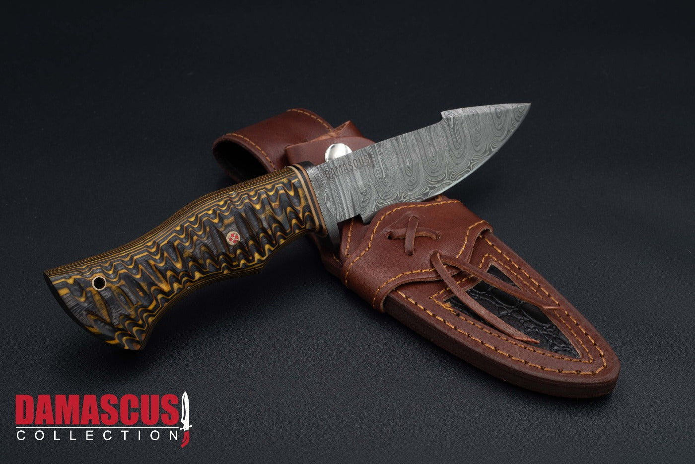 Damascus Steel Hunting Knife
