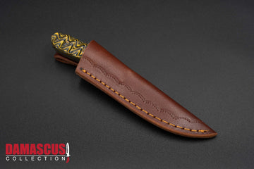 Damascus Steel Skinner Knife 6-inch Blade SKN-1101