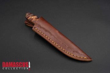 Damascus Steel Skinner Knife 6-inch Blade SKN-1102