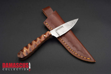 Damascus Steel Skinner Knife 6-inch Blade SKN-1102