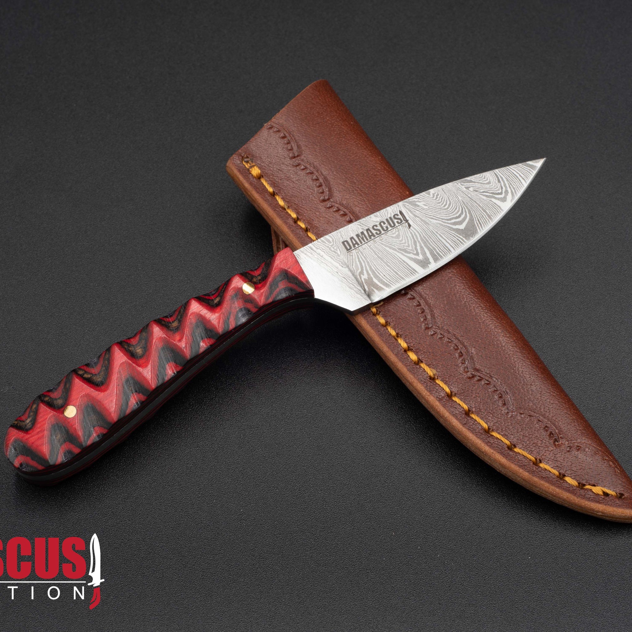 Damascus Steel Skinner Knife 6-inch Blade SKN-1103