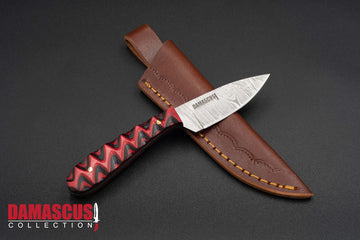 Damascus Steel Skinner Knife 6-inch Blade SKN-1104